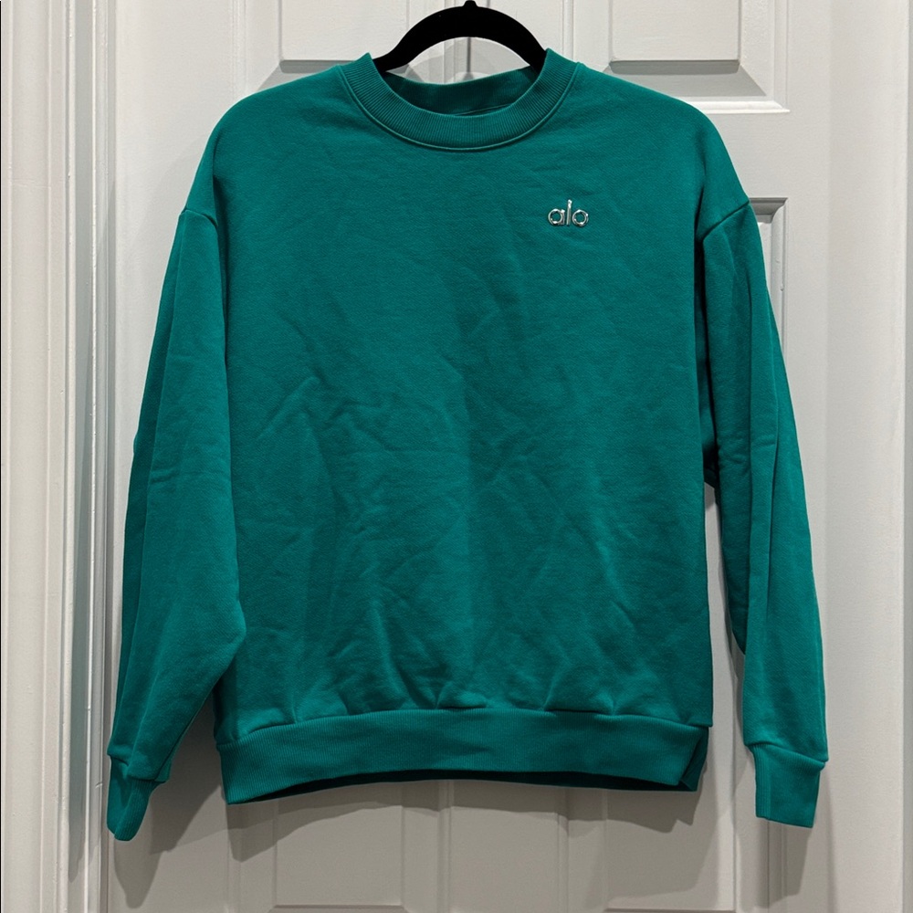 Alo Yoga Women's Accolade French Terry Sweatshirt
Teal Green XS retired rare